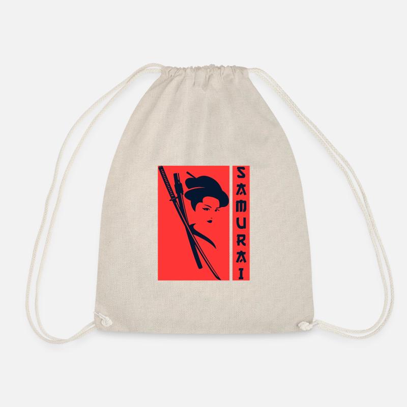 Samurai Woman Shirt - Turnbeutel - Natur