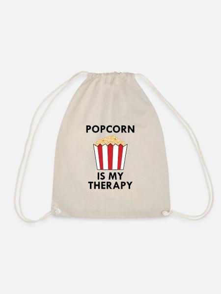 Ironischer Popcornkoch Sprichwort Popcorn essen - Turnbeutel - Natur