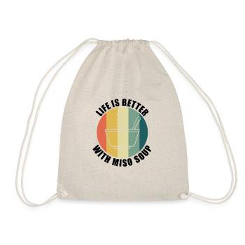 Chef cuisinier japonais amateur de soupe miso - Sac de sport léger - nature - Devant