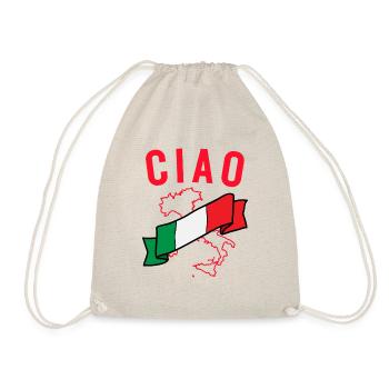 CIAO drapeau italien été vacances bonjour - Sac de sport léger - nature - Devant