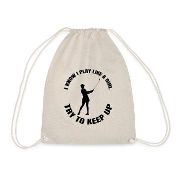 Golf Golf Ball Girls Clubs de golf - Sac de sport léger - nature - Devant