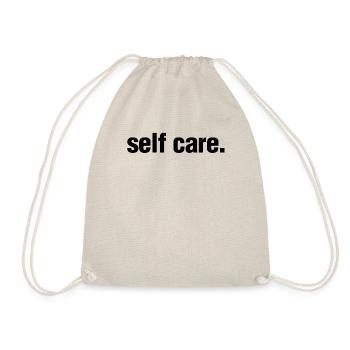 Self Care Inspirational Mental Health Awareness - Drawstring Bag - nature - Front