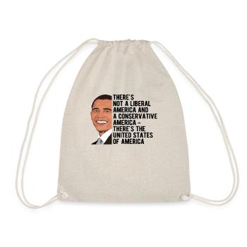 Obama Quote American - Drawstring Bag - nature - Front