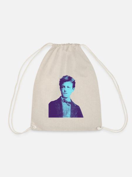 Arthur Rimbaud in Blau, französischer Dichter - Turnbeutel - Natur
