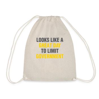 Libertarian Limit Government Anarchist Minarchist - Drawstring Bag - nature - Front