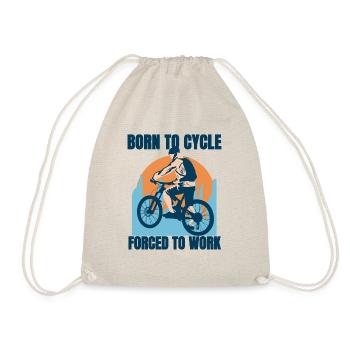 Né pour faire du vélo - Sac de sport léger - nature - Devant