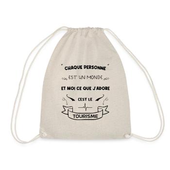 I love tourism - Drawstring Bag - nature - Front