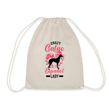 Crazy Galgo Espanol dame Galgo Girl - Sac de sport léger - nature - Devant