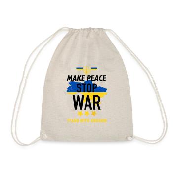 Make peace Stop War - Drawstring Bag - nature - Front