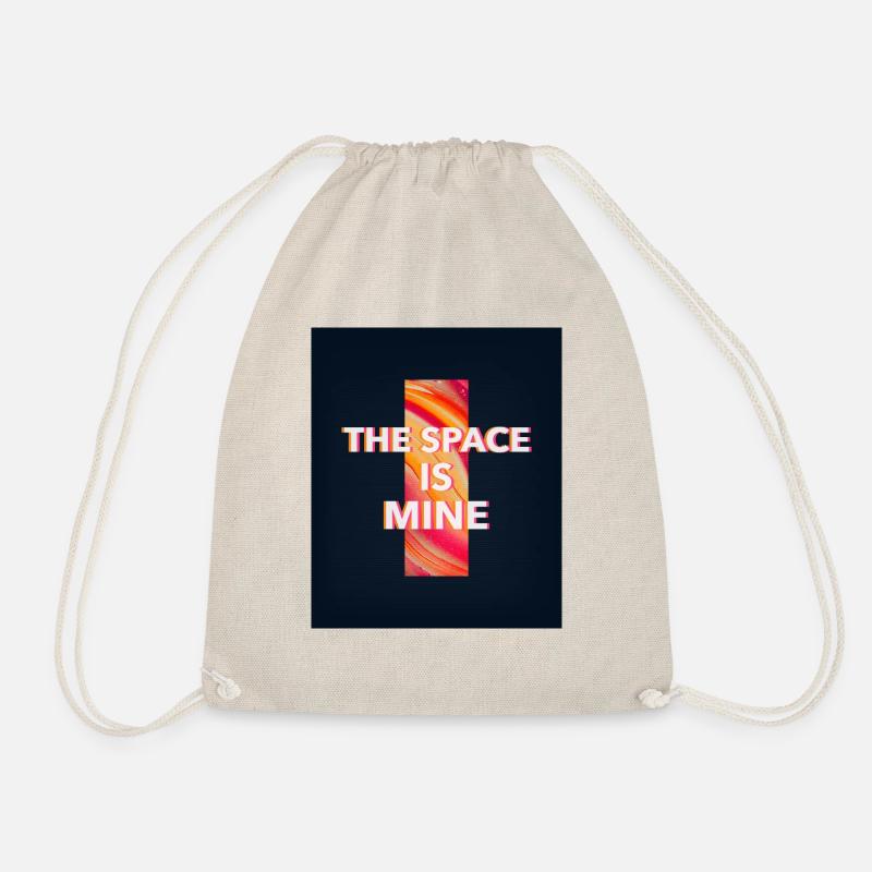 The space is mine - Drawstring Bag - nature