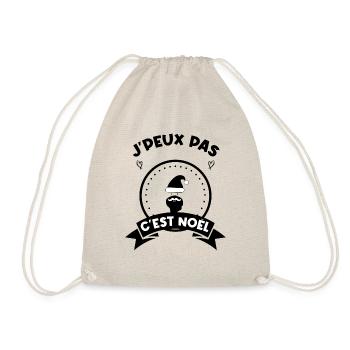 j'peux pas c'est noel noël Noël - Sac de sport léger - nature - Devant