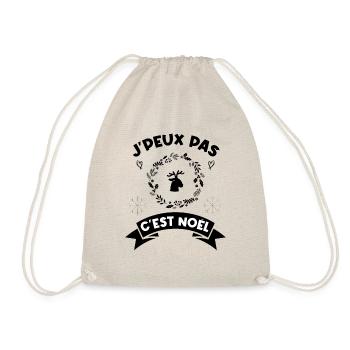 j'peux pas c'est noel noël Noël - Sac de sport léger - nature - Devant