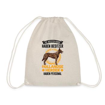 Hollandse Herder Personal - Turnbeutel - Natur - Vorne