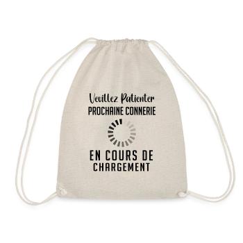 Veuillez Patienter Prochaine connerie en cours - Sac de sport léger - nature - Devant