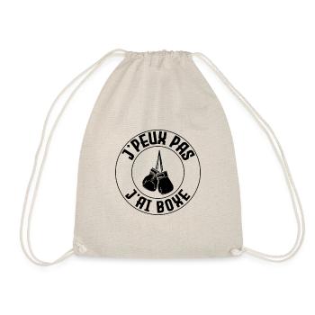 J'peux pas j'ai boxe - Sac de sport léger - nature - Devant