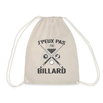 Je peux pas j'ai billard - Sac de sport léger - nature - Devant