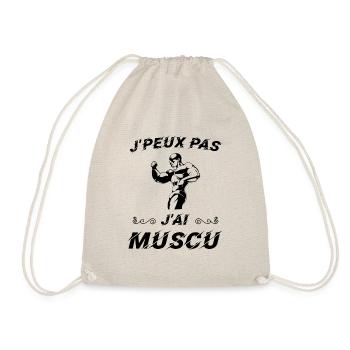 J peux pas j ai muscu - Sac de sport léger - nature - Devant