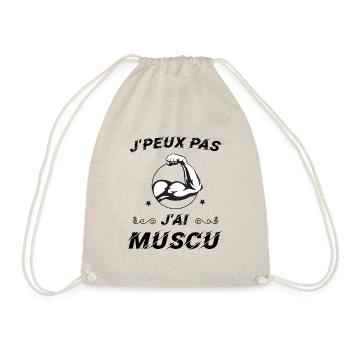 J peux pas j ai muscu - Sac de sport léger - nature - Devant