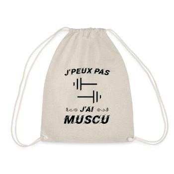 J peux pas j ai muscu - Sac de sport léger - nature - Devant
