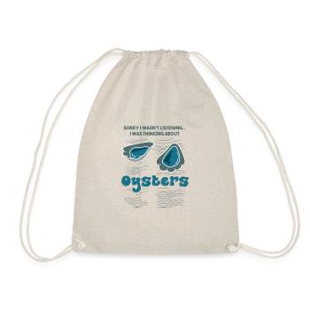 Oysters Chef Lustiger Spruch Hobby Food Chef - Turnbeutel - Natur - Vorne
