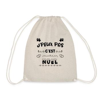 j'peux pas c'est noel noël Noël - Sac de sport léger - nature - Devant