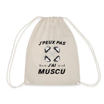 J peux pas j ai muscu - Sac de sport léger - nature - Devant