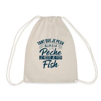 Pêche Humour Le Reste Je M'en Fish Cadeau Pêcheur - Sac de sport léger - nature - Devant