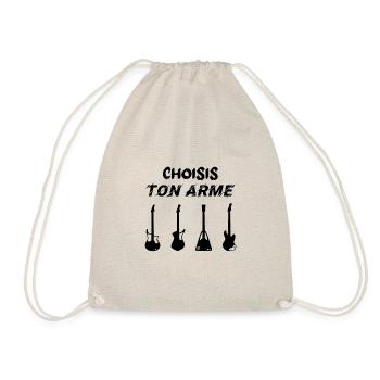 Choisis Ton Arme Guitare Humour Guitariste - Sac de sport léger - nature - Devant