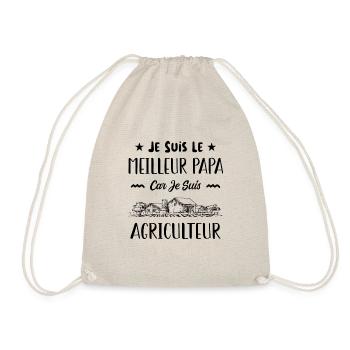 je suis le meilleur papa car je suis agriculteur. - Sac de sport léger - nature - Devant