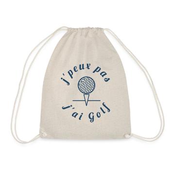 j peux pas j ai golf - Sac de sport léger - nature - Devant