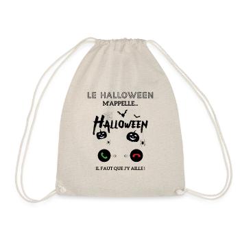le halloween m'appelle il faut que j'y aille - Sac de sport léger - nature - Devant