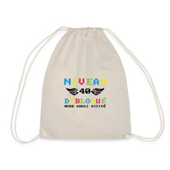Niveau 40 débloqué mode adult activé - Sac de sport léger - nature - Devant