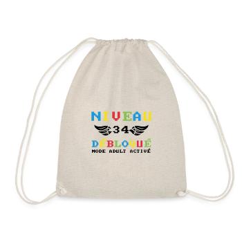 Niveau 34 Débloqué mode adult activé - Sac de sport léger - nature - Devant