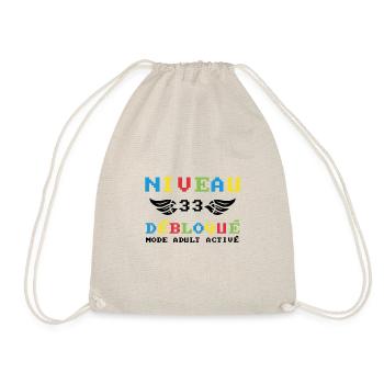 Niveau 33 Débloqué mode adult activé - Sac de sport léger - nature - Devant