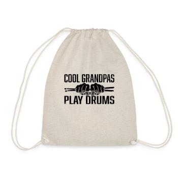 Cool Grandpas Play Drums Drôle Cadeau Pour Batteur - Sac de sport léger - nature - Devant