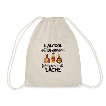 L'alcool est un ennemi - Sac de sport léger - nature - Devant