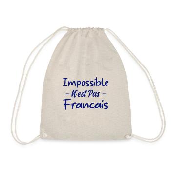 Impossible n est pas francais - Sac de sport léger - nature - Devant