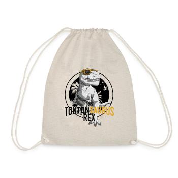 Tontonsaurus Rex Tonton Dinosaure Cadeau Oncle - Sac de sport léger - nature - Devant