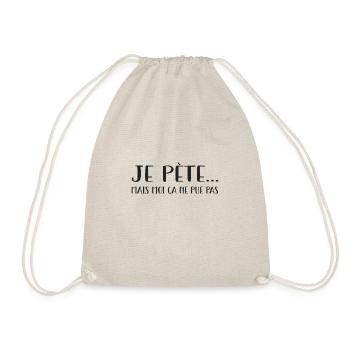 je pète mais moi ça ne pue pas - Sac de sport léger - nature - Devant