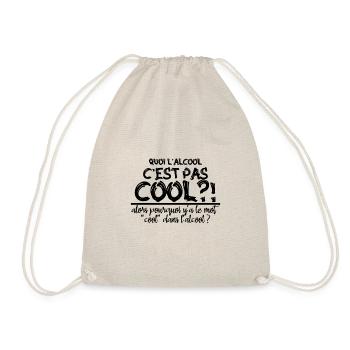 quoi l alcool c est pas cool - Sac de sport léger - nature - Devant
