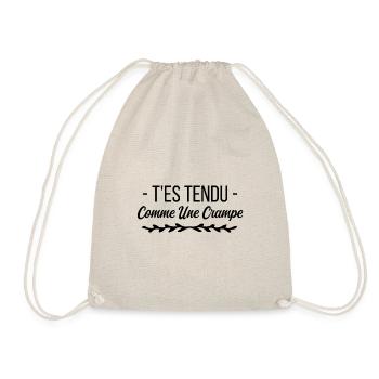 T es tendu comme une crampe - Sac de sport léger - nature - Devant