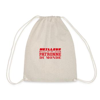MEILLEUR PATRONNE DU MONDE - Sac de sport léger - nature - Devant