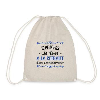 Je peux pas je suis a la retrait bien cordialement - Sac de sport léger - nature - Devant