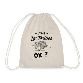 Oui Les Tortues je les Aime - Sac de sport léger - nature - Devant