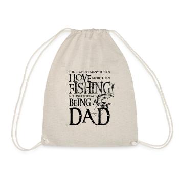 J’aime pêche Pêcheur Hommes design Cadeau pour papa - Sac de sport léger - nature - Devant