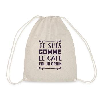 Je Suis Comme Le Café J'ai Un Grain - Sac de sport léger - nature - Devant