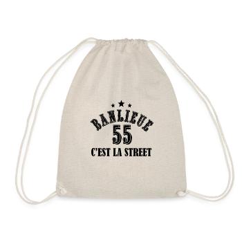 banlieue 55 c'est la street - Sac de sport léger - nature - Devant
