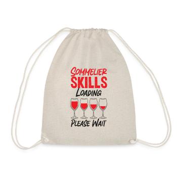 Sommelier Wine Drinking Tasting - Drawstring Bag - nature - Front