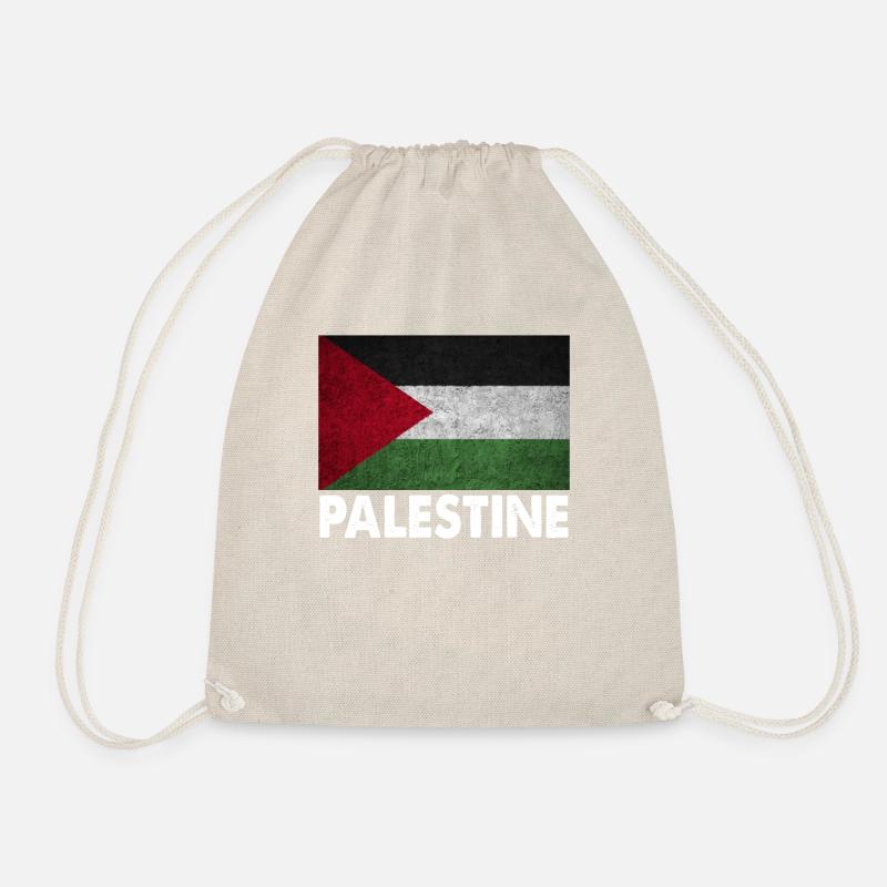 Palestine Flag - Drawstring Bag - nature