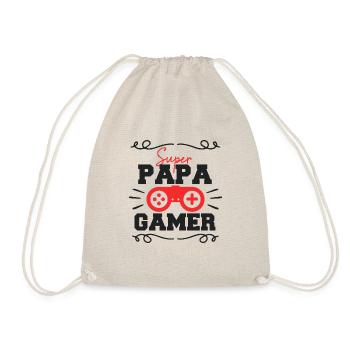 Super papa gamer - Sac de sport léger - nature - Devant